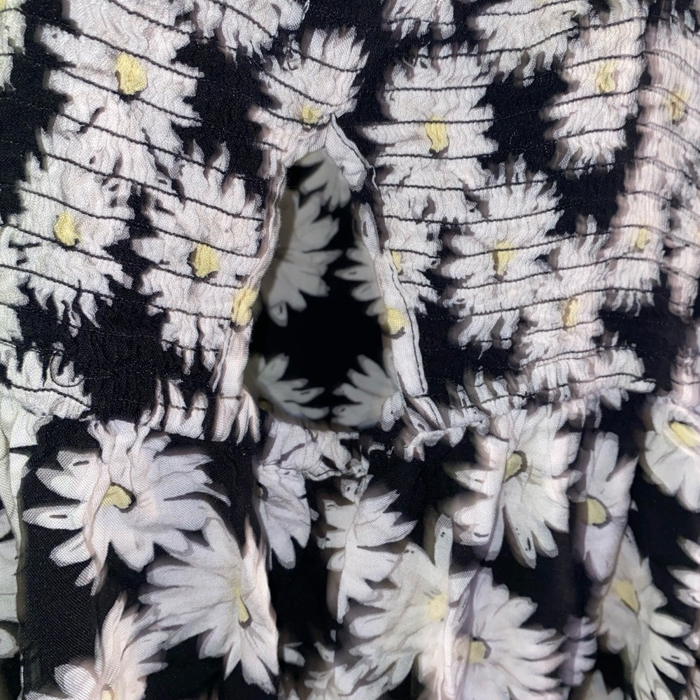 SO Black and White Floral Mini Dress
